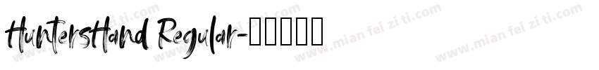 HuntersHand Regular字体转换